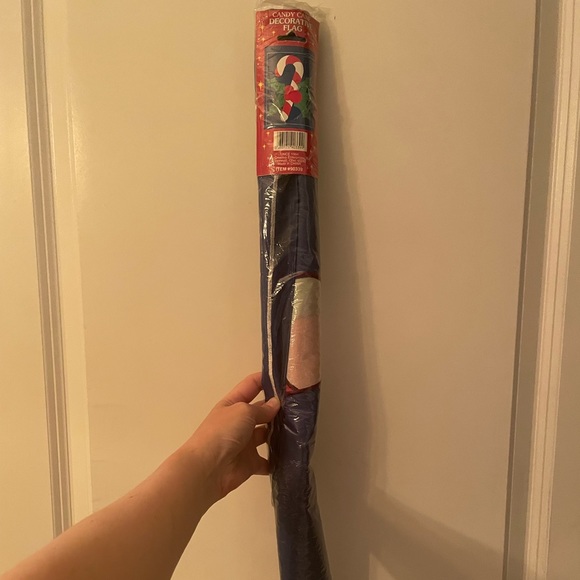 Candy Cane Christmas Holiday standard or house flag - Picture 2 of 2